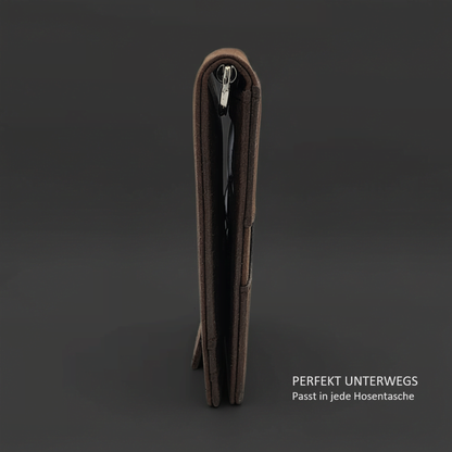 Money Clip Wallet Seitenansicht - kompakt für die Hosentasche