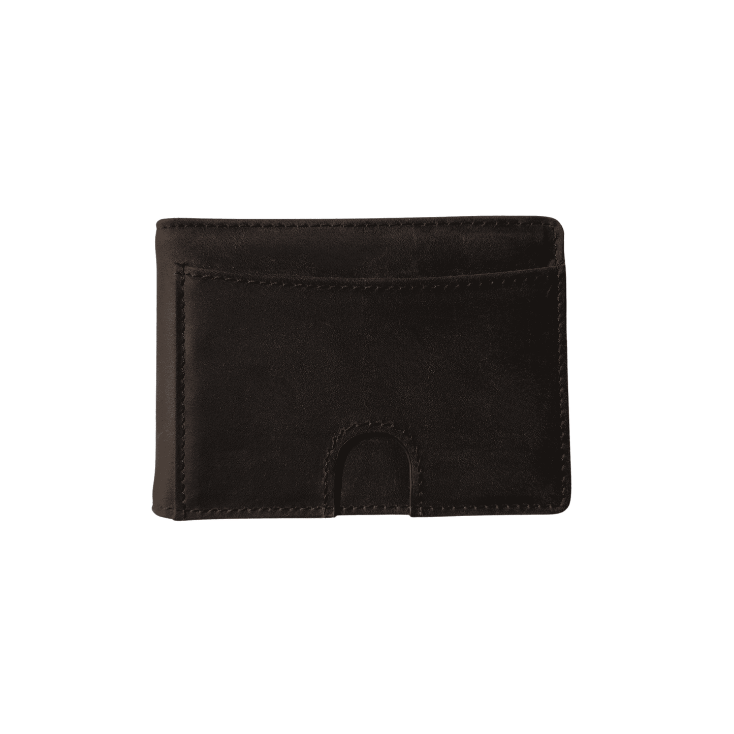 Wallet Money Clip maronenbraun Frontansicht