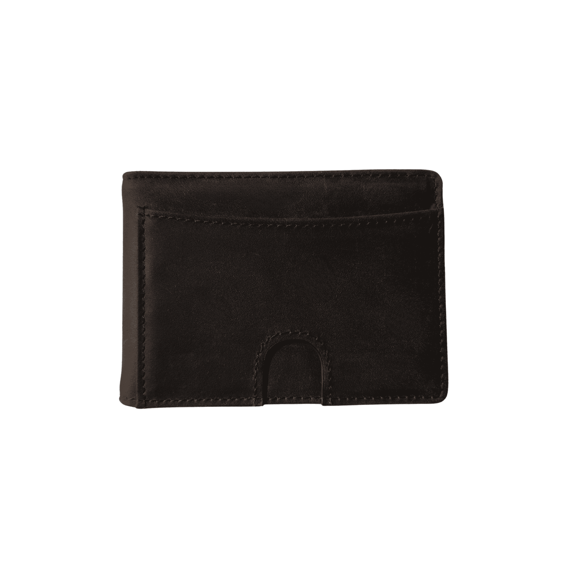 Wallet Money Clip maronenbraun Frontansicht